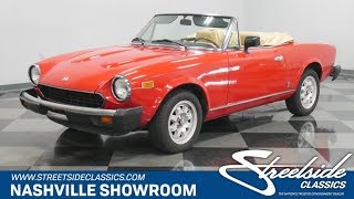 1982 Fiat Spider 2000 for sale | 1460 NSH