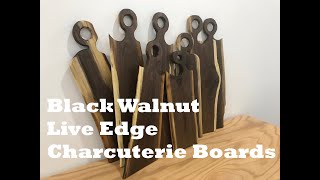 Walnut Charcuterie Boards - How to Build from a Live Edge Slab