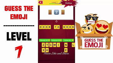 Guess The Emoji Level 7 - All Answers - Walkthrough ( By GMonks Entertainment )