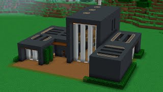 Большой дом хай-тек в майнкрафте - Как построить дом для выживания Minecraft