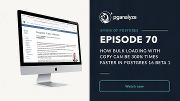 How bulk loading with COPY can be 300% times faster in Postgres 16 Beta 1