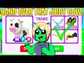 I traded MEGA NEON STRAWBERRY COW in Roblox Adopt me