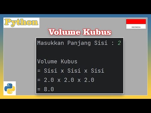 Program Python Menghitung Volume Kubus