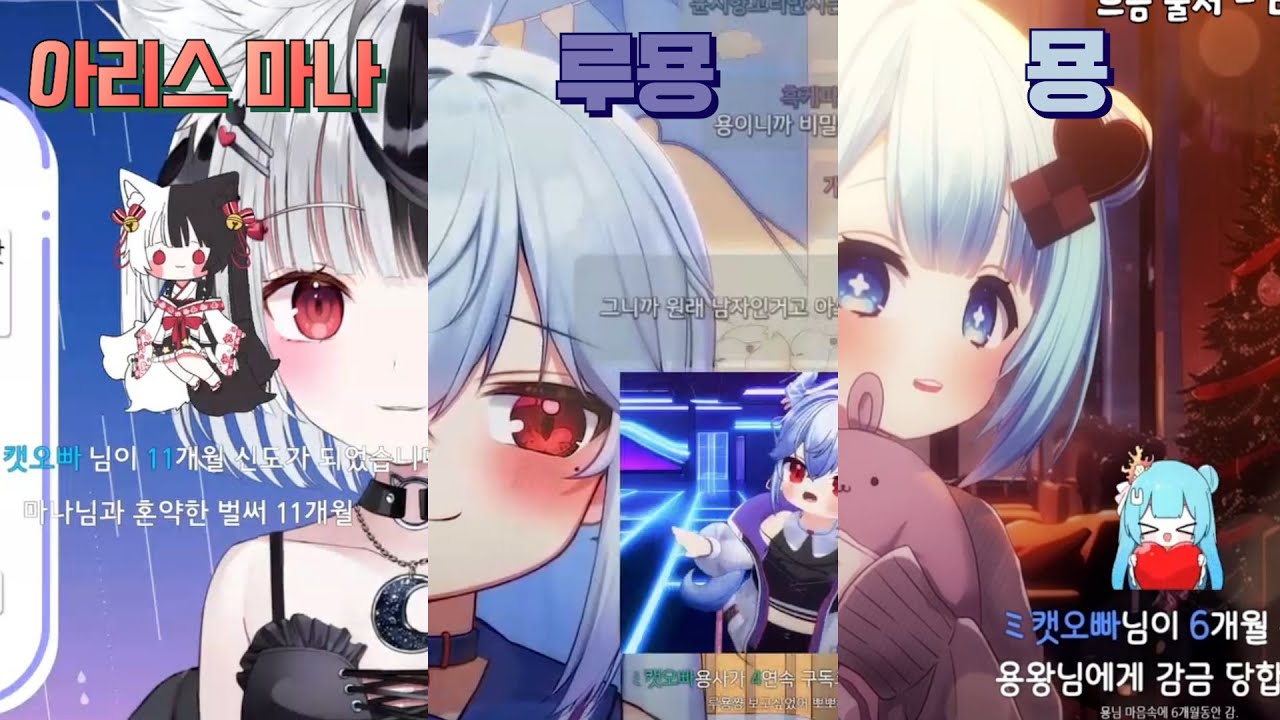 주인장이 구독 갱신을 한다면? (루묭, 아리스 마나, 묭)