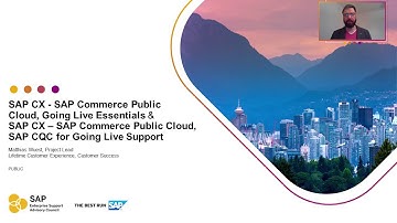 Overview video: SAP CX - SAP Commerce Public Cloud, SAP CQC for Going Live Support | ESAC 2021