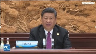 LIVE: President Xi Jinping addresses leaders' roundtable of Belt and Road forum screenshot 5