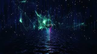 [4K] 3 Hour Visual Loop - Neon Triangles In The Water