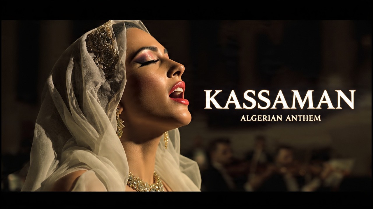 Algerian National Anthem “Kassaman” | Epic Orchestral Female Vocal (Cinematic 4K)