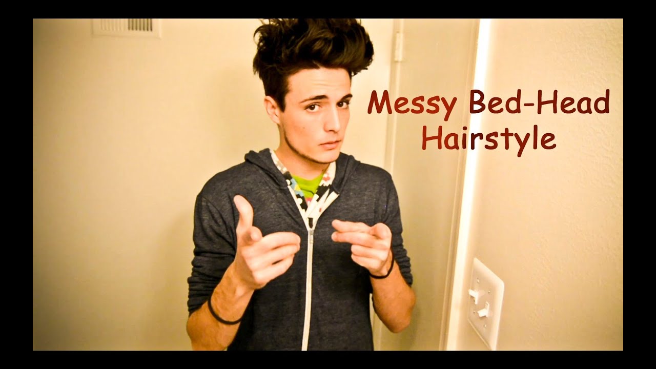 Messy Bed Head - Robert Pattinson/Edward Cullen Hairstyle:Men's Hairstyle/ Hair tutorial - YouTube