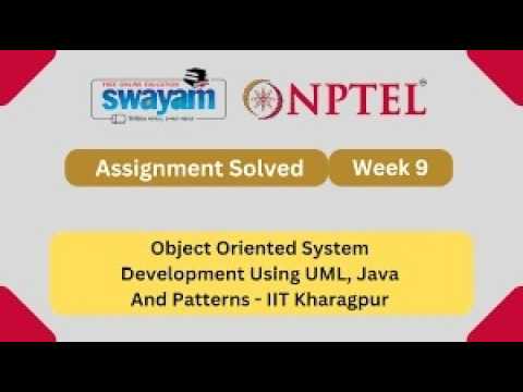 NPTEL Object Oriented System Development Using UML, Java And Patterns ...