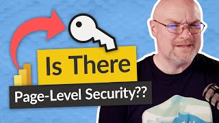can you do page-level security in power bi?