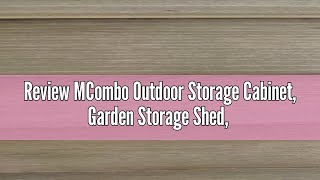 Review MCombo Outdoor Storage Cabinet, Garden Storage Shed, Outside Vertical Shed with Lockers, Outd