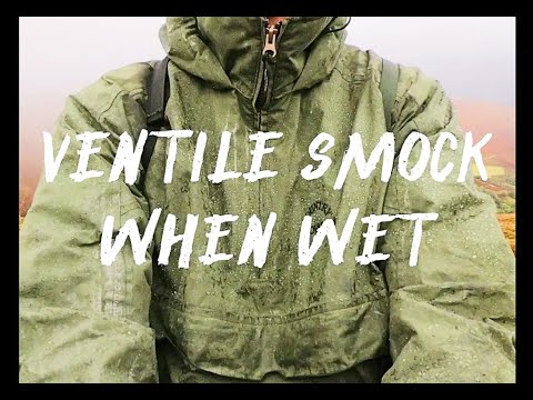 ventile smock / when wet / how it reacts