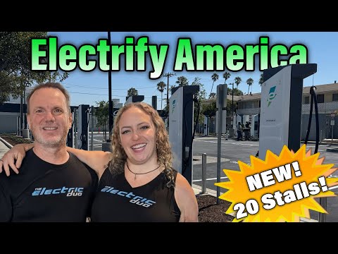 More Large EV Charging Stations! Electrify America Opens New Location in Santa Monica!