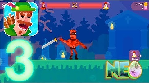 Bowmasters: Gameplay Walkthrough Part 3 - Unlock New Character (iOS, Android)