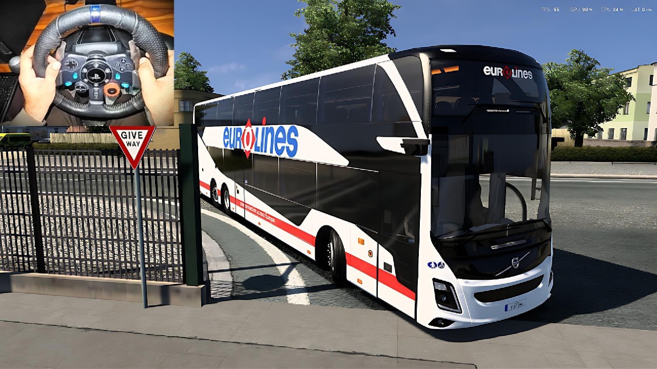 Bus Simulator: Master Extreme Narrow Nordic Roads Smoothly with Logitech g29 steering wheel | #ets2