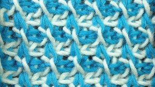 картинка: Лучшие узоры вязания Тунисский жаккард  75
