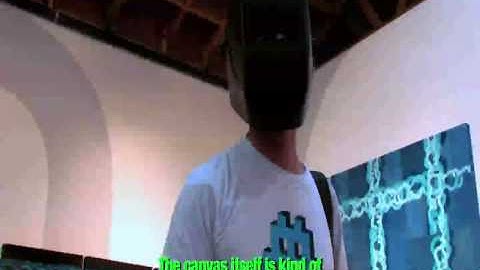 Space Invader- Binary Code Street Art- Part 1