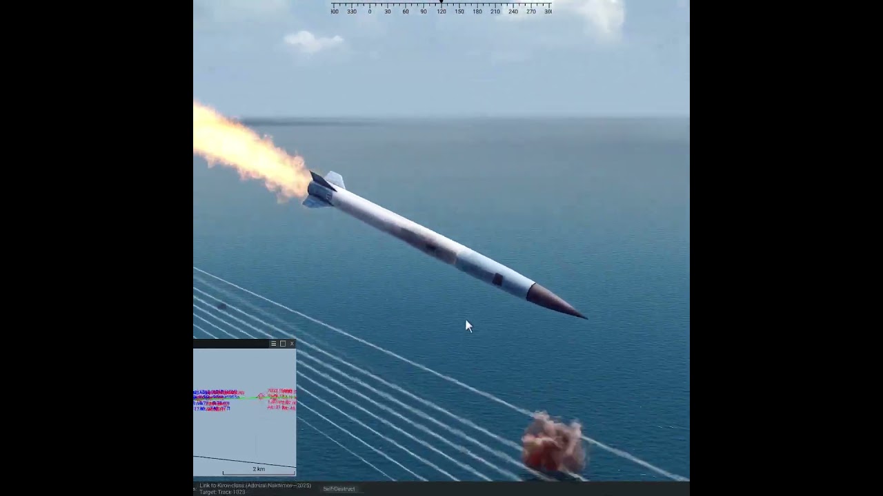 24 Sealth Tomahawks vs Admiral Nakhimov Super Kirov Battlecruiser #SeaPower