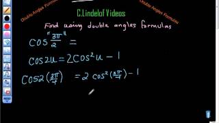 Double Angles Formulas cosine 3pi 2