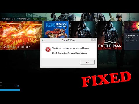 How To Fix COD Warzone DirectX Unrecoverable Error | SOLVED Directx Error Warzone