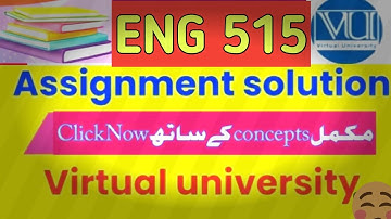 ENG515 assignment 1 solution 2024|Eng515 assignment 1 solution fall 2023|ENG515 assignment 1.