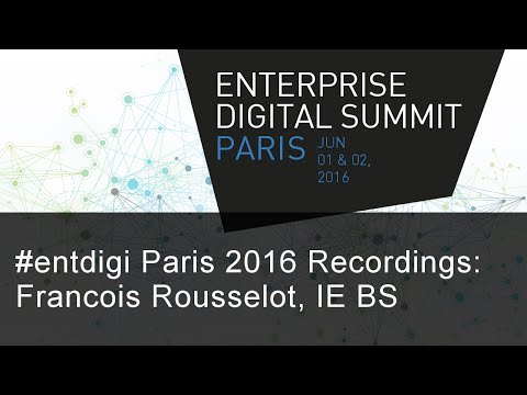 #EntDigi 2016: Francois Xavier Rousselot - At the Dawn of the Machine Age