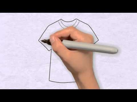 Video: Wie Zeichnet Man Auf Einem T-Shirt