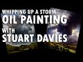 Whipping up a storm  oil painting with stuart davies