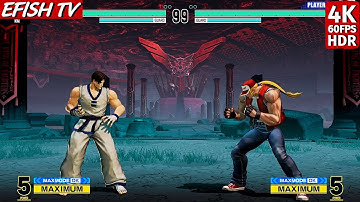 Kim Kaphwan vs Terry Bogard (Hardest AI) - KOF XV