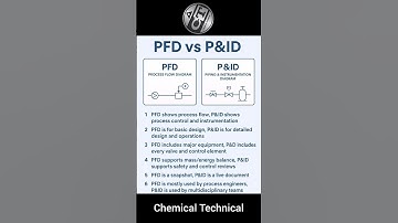 Different Between PFD And P&ID #pfd #P&ID #safety