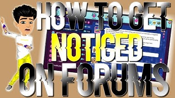 HOW TO GET NOTICED ON FORUMS IN MSP