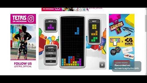 Tetris 10k, Level 1 Start, Custom Tuning, Keyboard speed run - 1:37