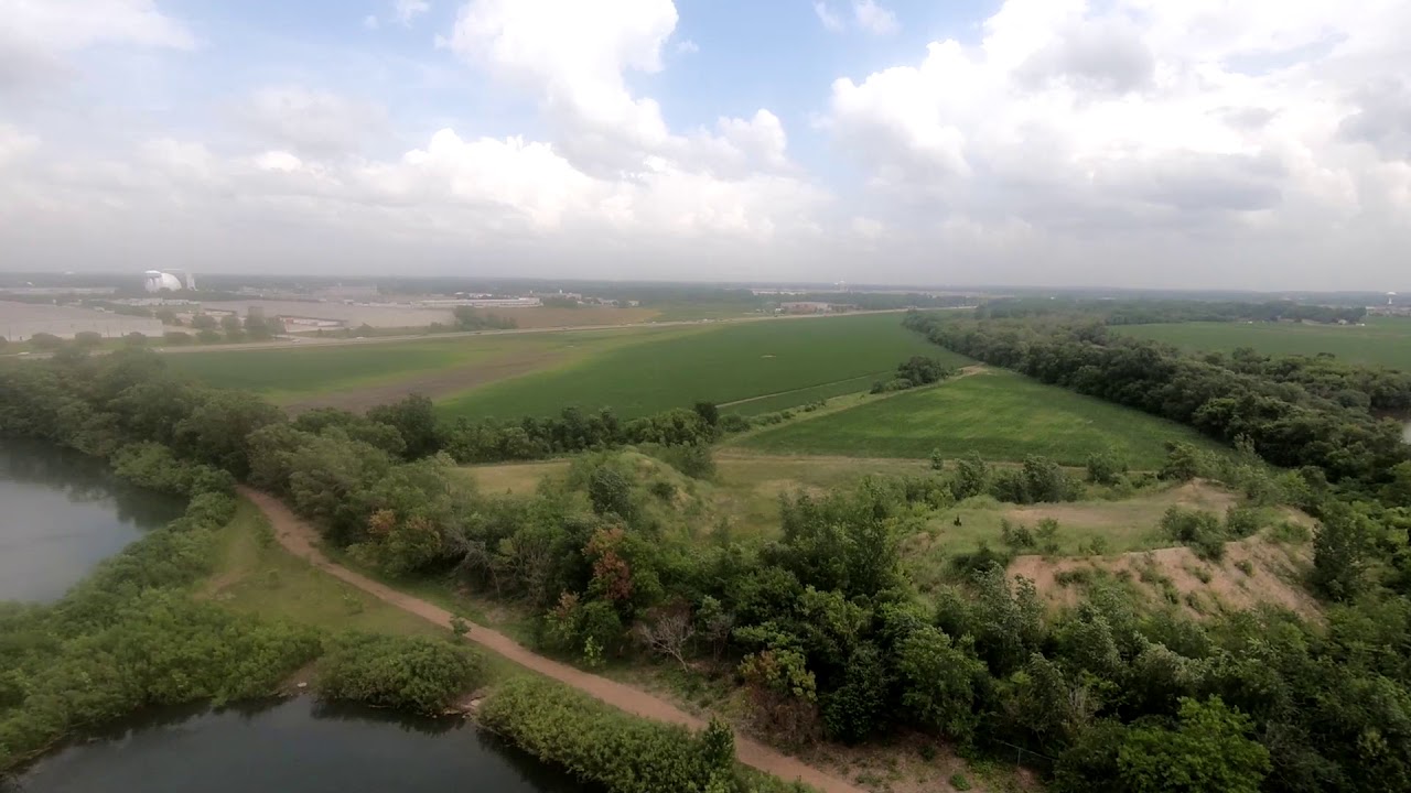 Drone Fly Over Jericho Lake Montgomery, IL