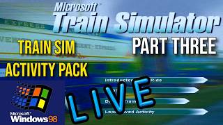 Showcasing an Activity Pack add-on for Microsoft Train Simulator from my Windows 98 computer
