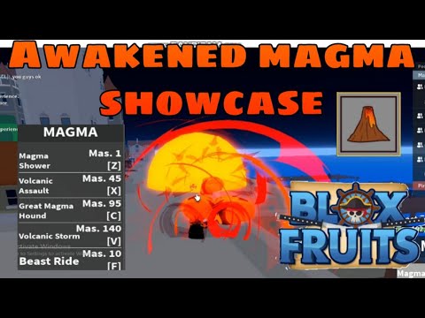 I UNLOCKED AWAKENED MAGMA! *Showcase* Roblox Blox Fruits 