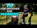 10 fun grooves for beginner drummers  outdoor drum lesson  that swedish drummer