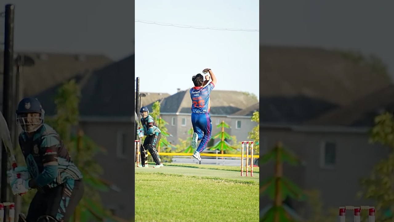 Shahid Afridi Bowling Action and Wicket!