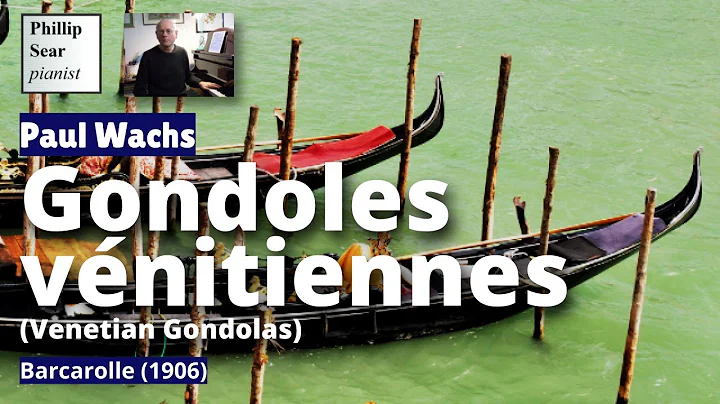 Paul Wachs: Gondoles vnitiennes (Venetian Gondolas)