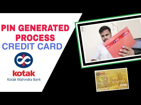 Kotak urban gold credit card how received & new pin generate process क्रेडिट कार्ड का पिन कैसे बनाये