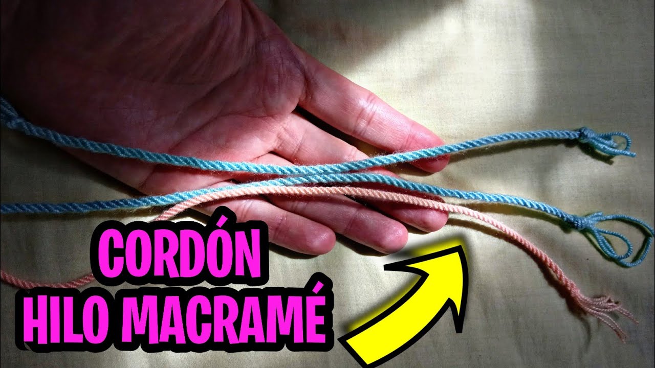 CÓMO hacer los CORDONES con HILO MACRAMÉ para la GASA WAYUU