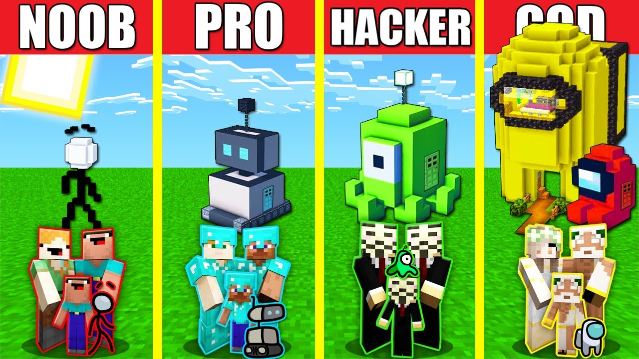 NOOB vs PRO vs HACKER - Among Us 