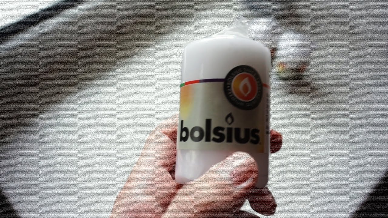Свічка Bolsius стовпчик Біла