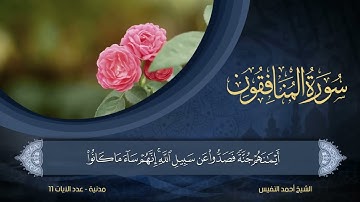 63   سورة المنافقون   الشيخ أحمد النفيس