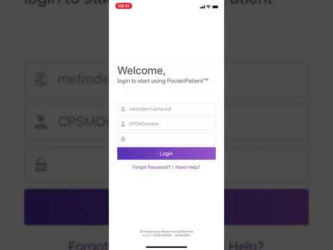Patient Pocket EMA Password Change Log-In