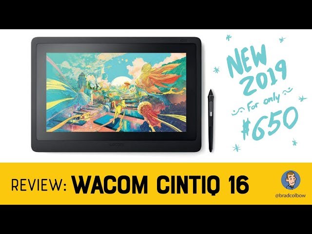 Wacom Cintiq 16 Review (A $650 Wacom Drawing Tablet!) - YouTube