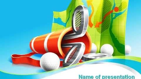 Golf Championships PowerPoint Template by PoweredTemplate.com