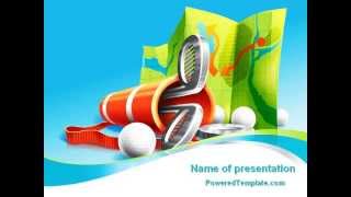 Golf Championships PowerPoint Template by PoweredTemplate com