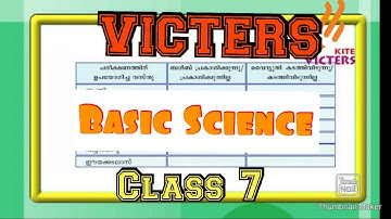 Victers STD 7 Basic Science Notes & Activities 19 January 2021