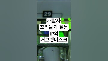 개발자 기술 면접을 위한 꼬리물기 질문 - IP와 서브넷마스크 #개발자 #기술면접 #coding #programming